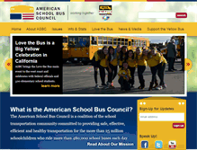 Tablet Screenshot of americanschoolbuscouncil.org